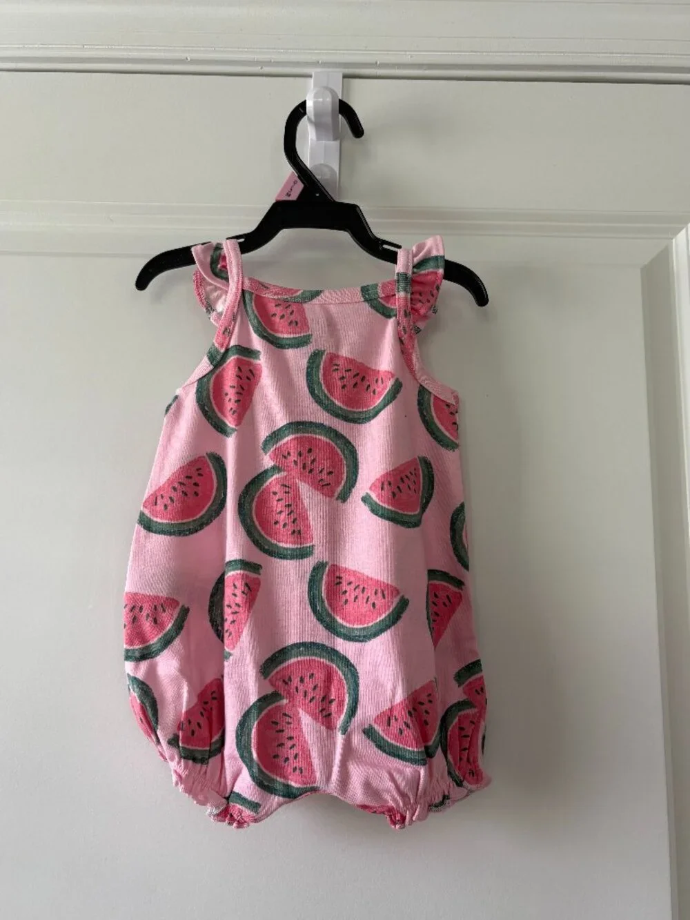 Carter's Child of Mine Baby Girl Watermelon Romper Size 0-3 Months